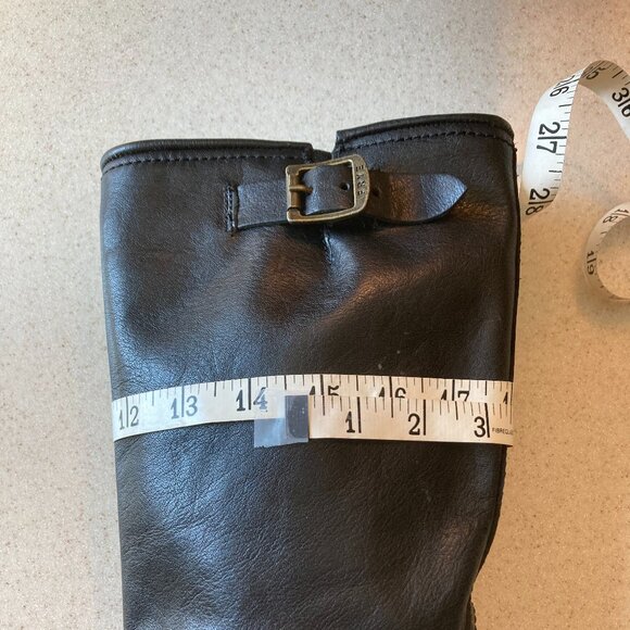 Frye Leather Buckle Boots Women Size 8 - Picture 14 of 15
